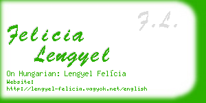 felicia lengyel business card